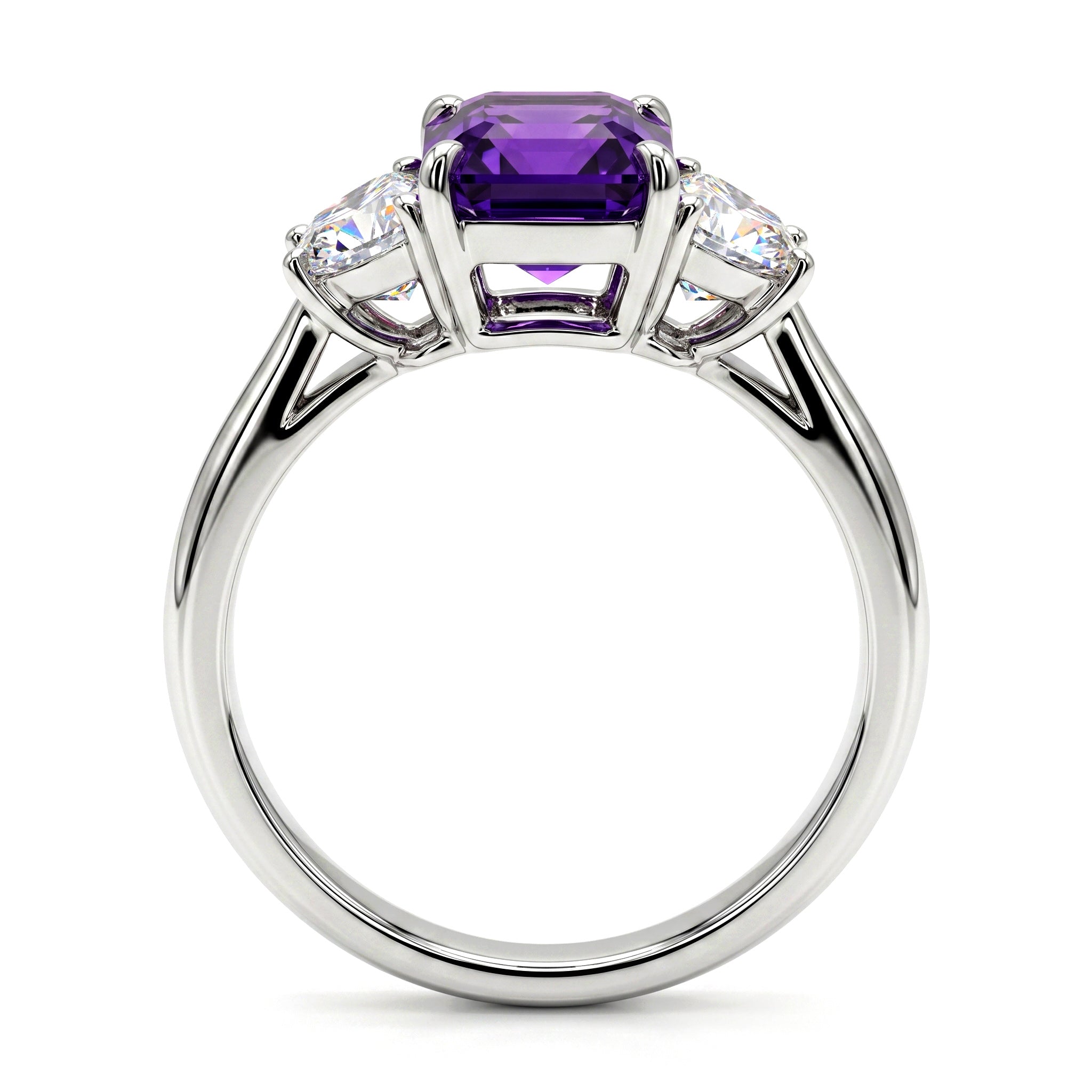SR057091 - Ring PLAT 5.5G 1SAPP-2.46CT 2HM-0.87CT