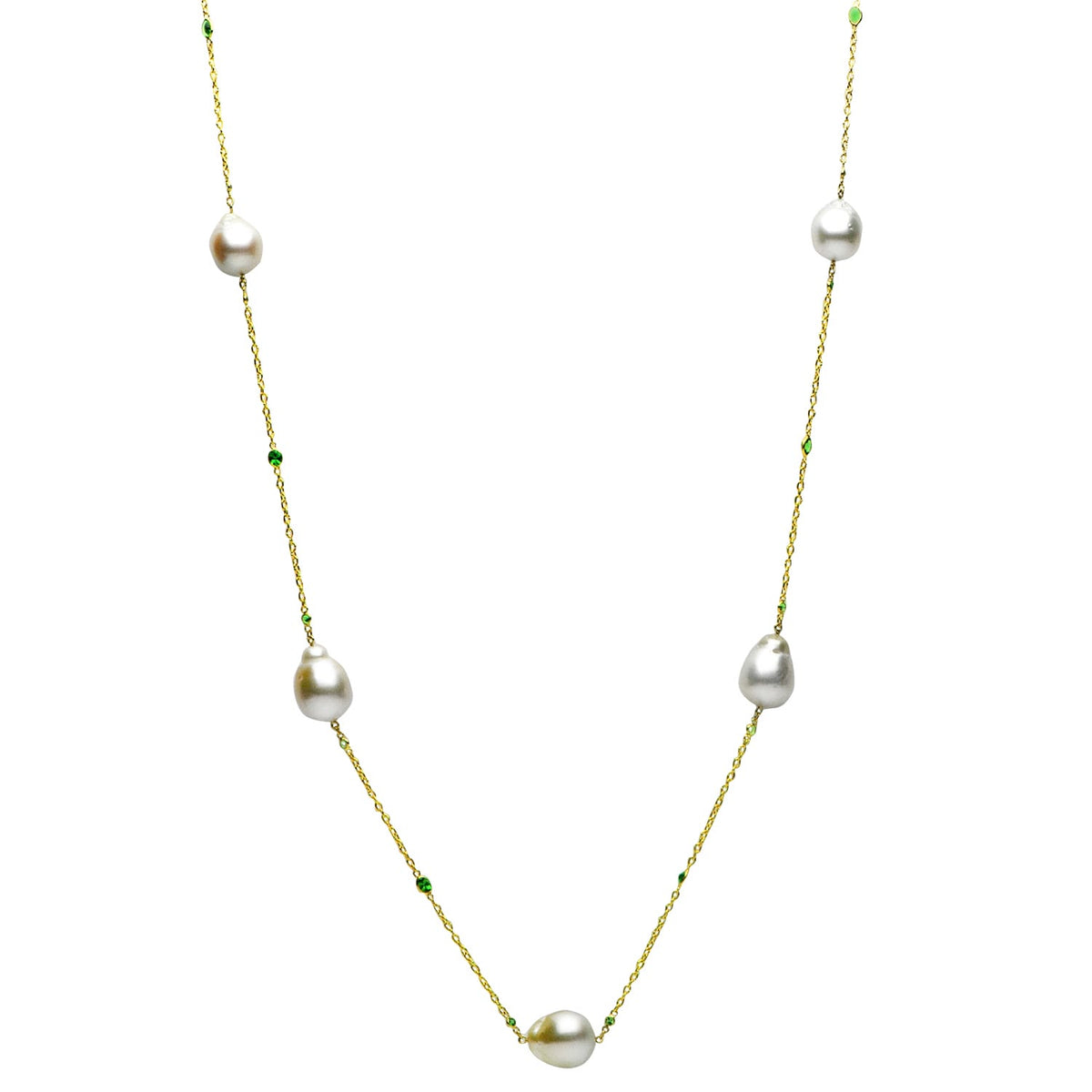 18K Yellow Gold Golden South Sea Pearl Tincup, 12-13mm