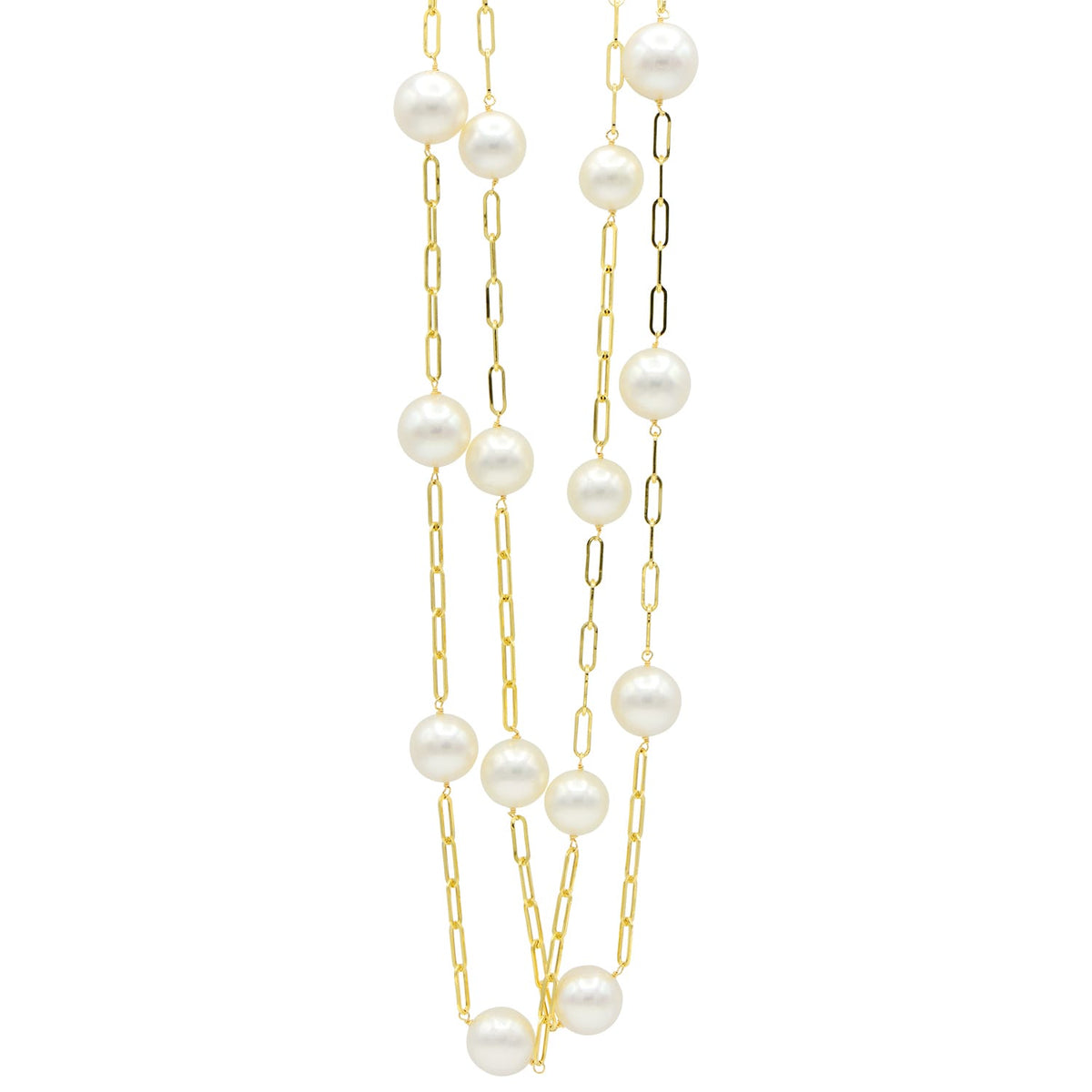 14K White Gold South Sea Pearl Necklace